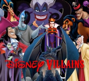 My List of The Top 10 Disney Villains