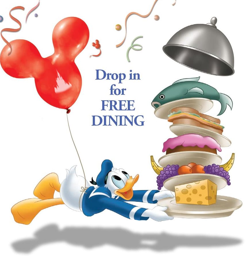 FREE DINING offer for Select Dates/Resorts at Walt Disney World!