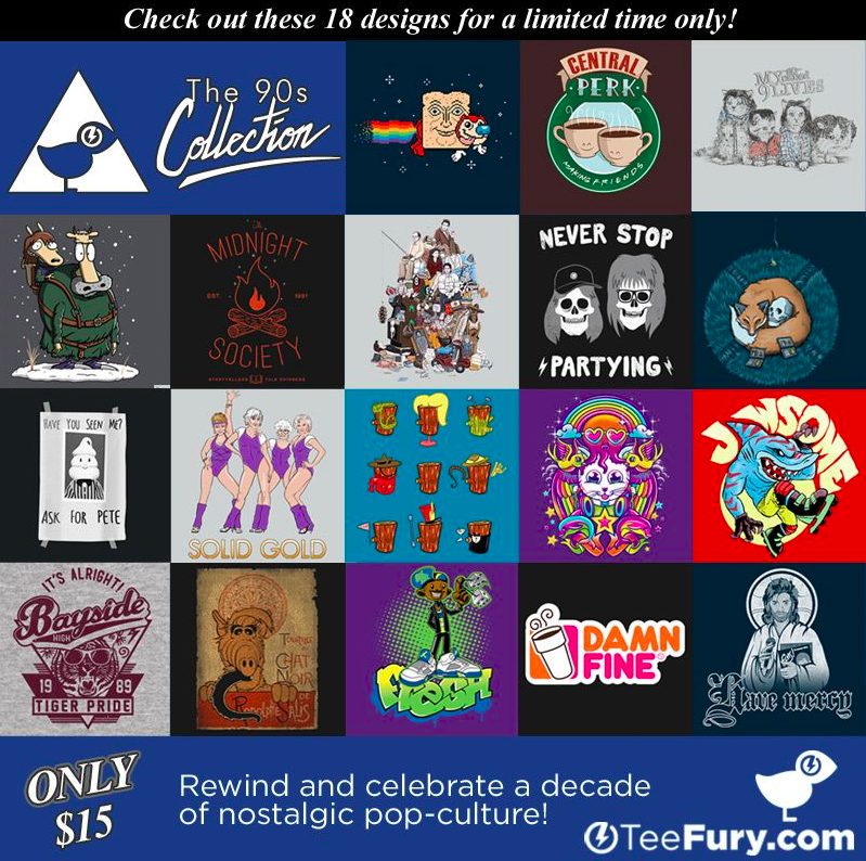 TeeFury Presents The 90’s Collection