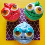 Pascal Themed Cupcakes for Tangled Fans!