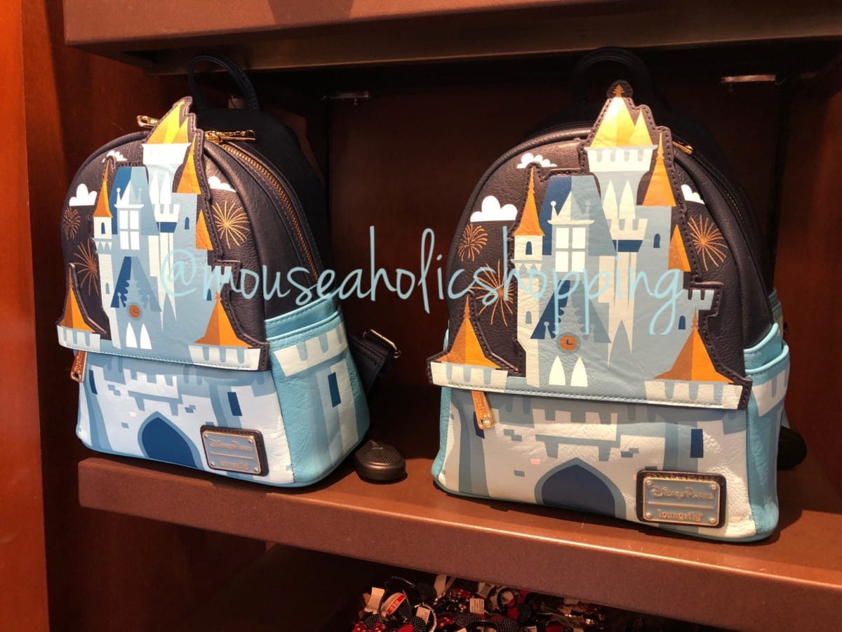 loungefly disney castle mini backpack