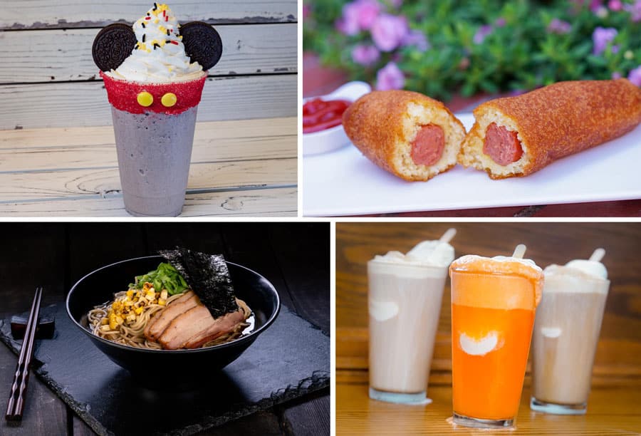 Mickey Shake, Corndog, Pork Ramen, Beer Float