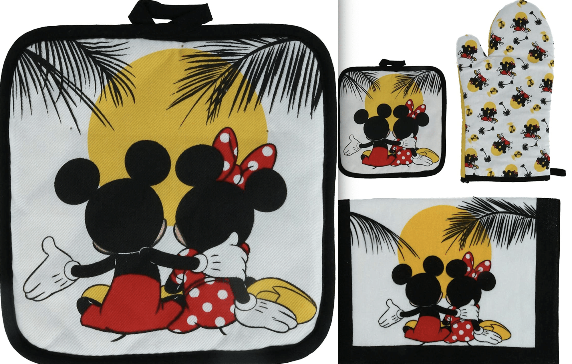 Disney, Kitchen, Disney Parks Kitchen Home Lot Mickey Mouse Oven Mitt  Dish Towel