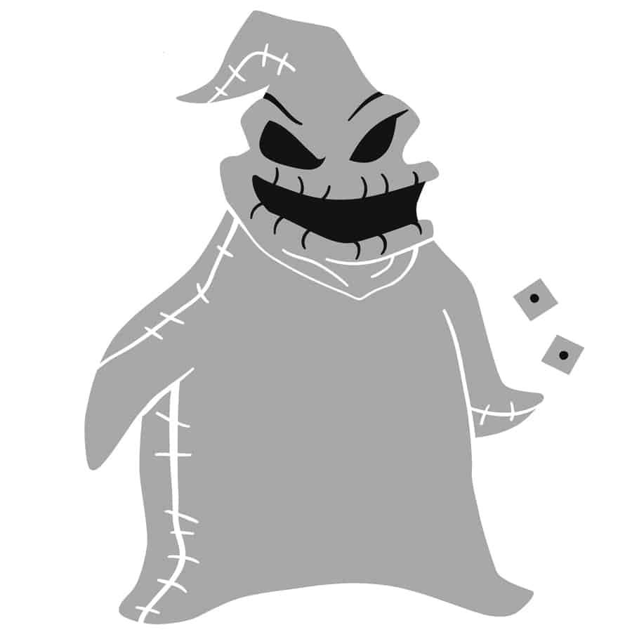 Oogie Boogie The Nightmare Before Christmas Disney Pumpkin Carving Printable Stencil