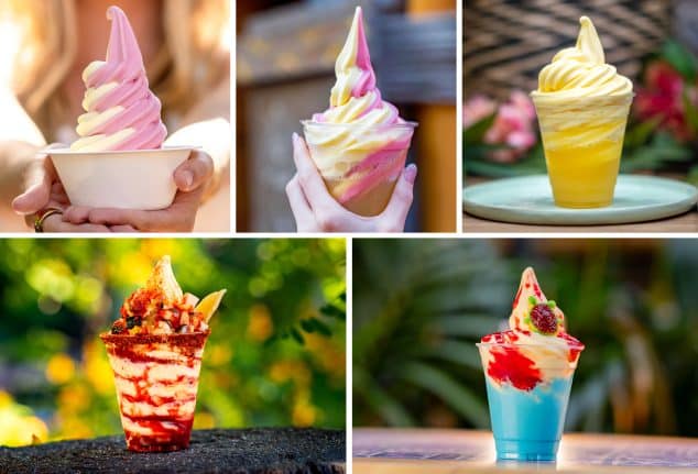 DOLE Whip Swirl, DOLE Whip Swirl Float, DOLE Whip Float, Chile-Mango Whip, Pineapple Coconut Float