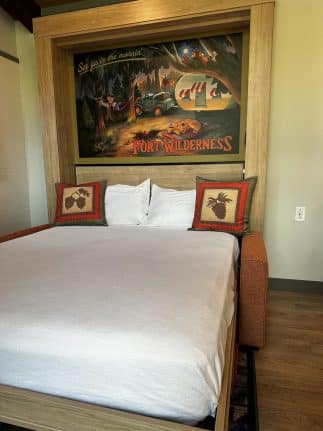 Fort Wilderness Cabins, New Art over Bed