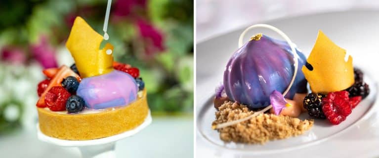 "Make it Pink, Make it Blue" Aurora Fruit Tart; Princess Aurora Dessert