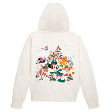 Mickey Mouse and Friends Fantasyland Castle Holiday Zip Hoodie for Women