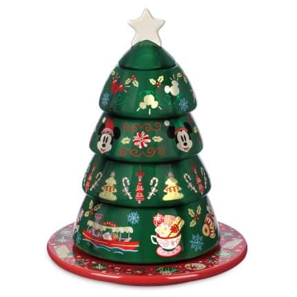 Mickey Mouse and Minnie Mouse Christmas Tree Stacking Measuring Cup Set