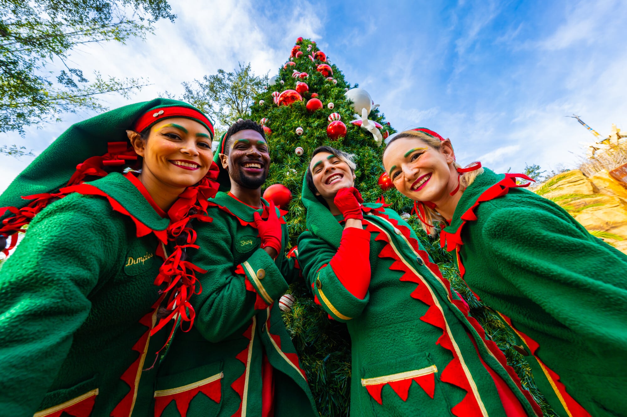 Elves at Busch Gardens' Christmas Town