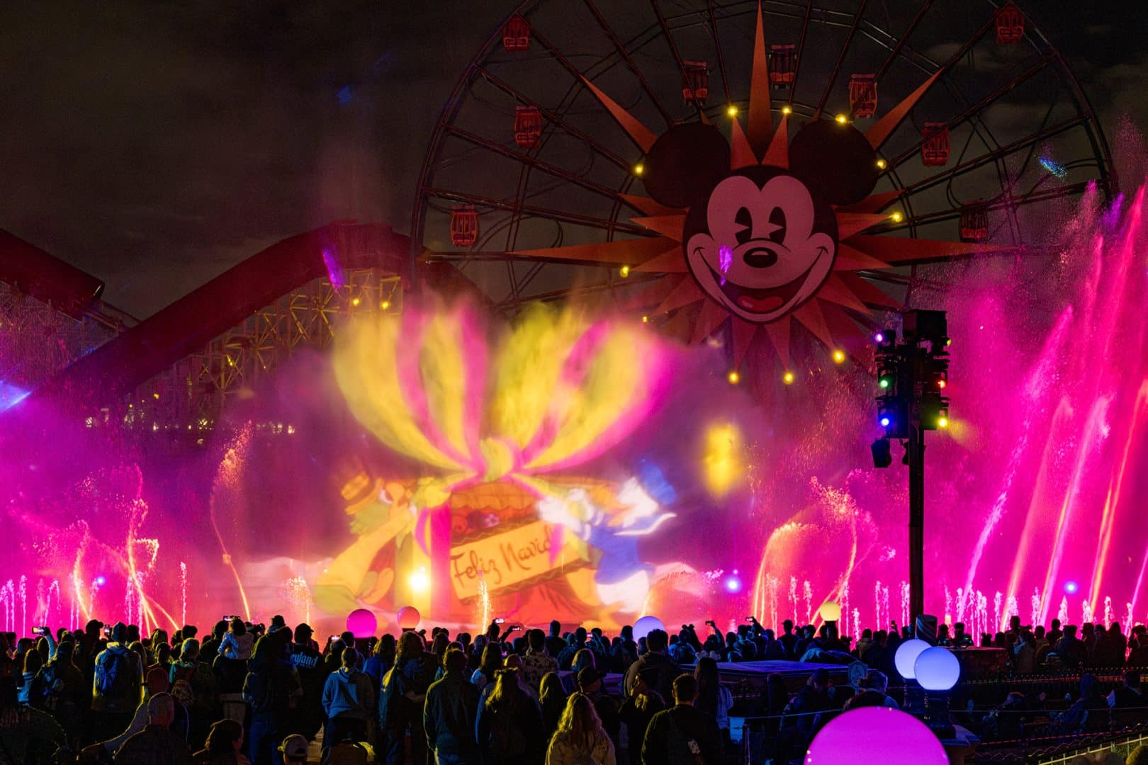 A performance of “World of Color – Season of Light”