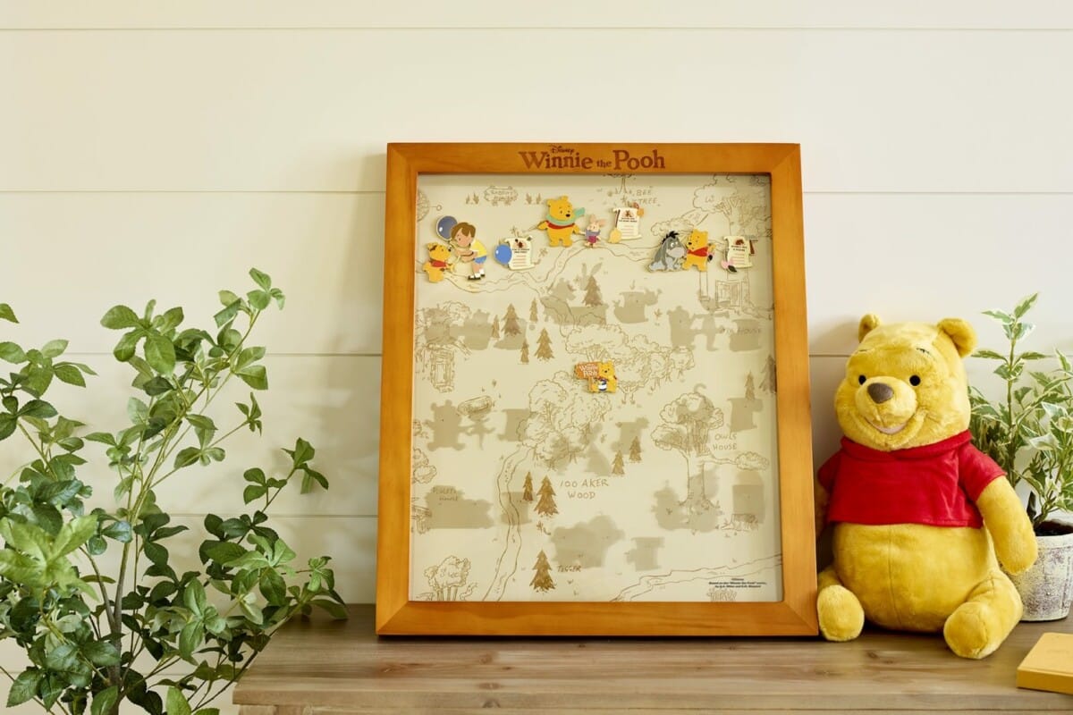 Winnie the Pooh Pin of the Month Series with display board