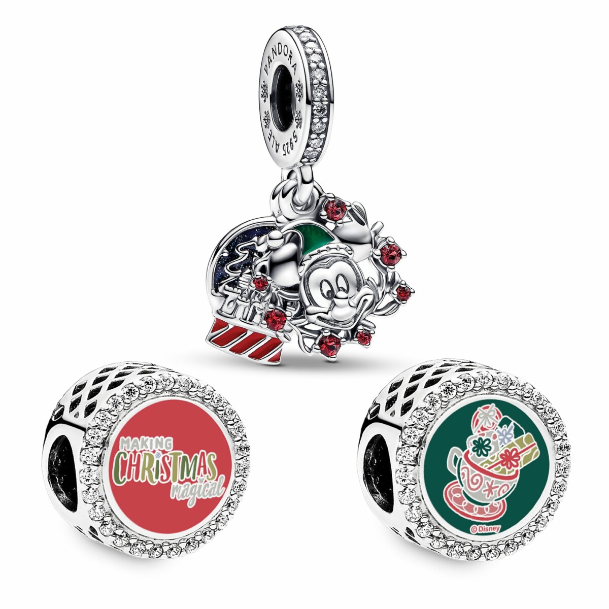 Mickey Mouse Holiday Charm Set by Pandora - Disney Parks 1