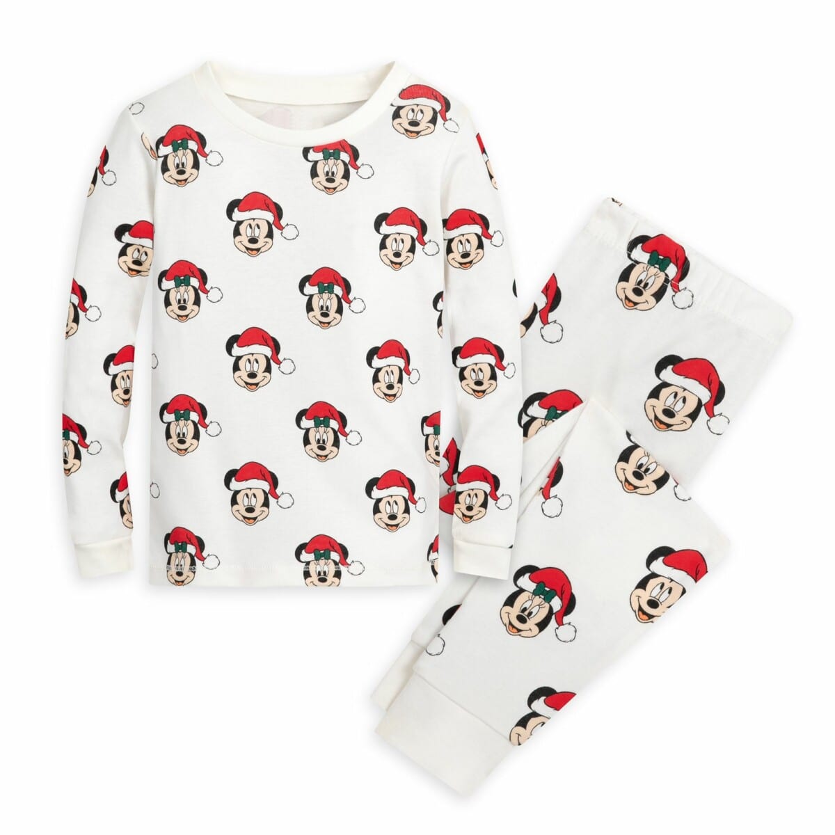 Mickey and Minnie Mouse Holiday Pajama Set for Toddlers by monica andy 1