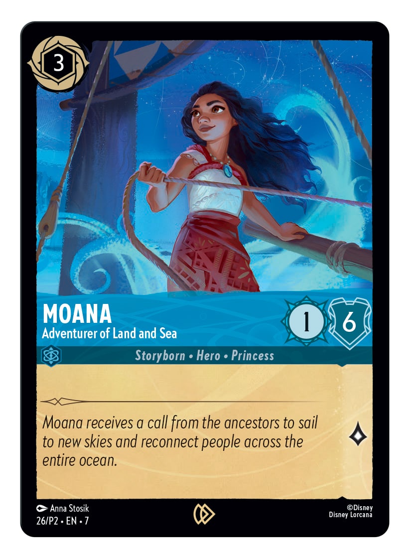 Moana 2 Lorcana Card