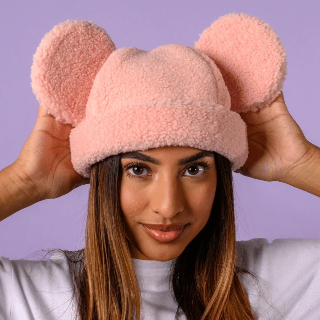 Cakeworthy Pink Minnie Mouse Sherpa Beanie