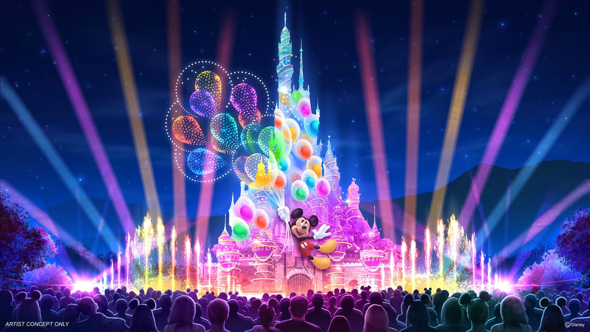 Concept art for “Momentous" 20th anniversary edition, Hong Kong Disneyland