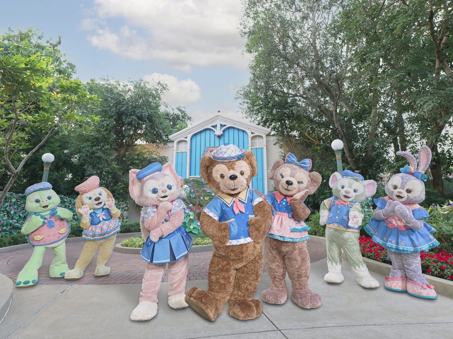 Duffy and Friends in spring outfits, “Duffy and Friends Play Days” at Hong Kong Disneyland Resort