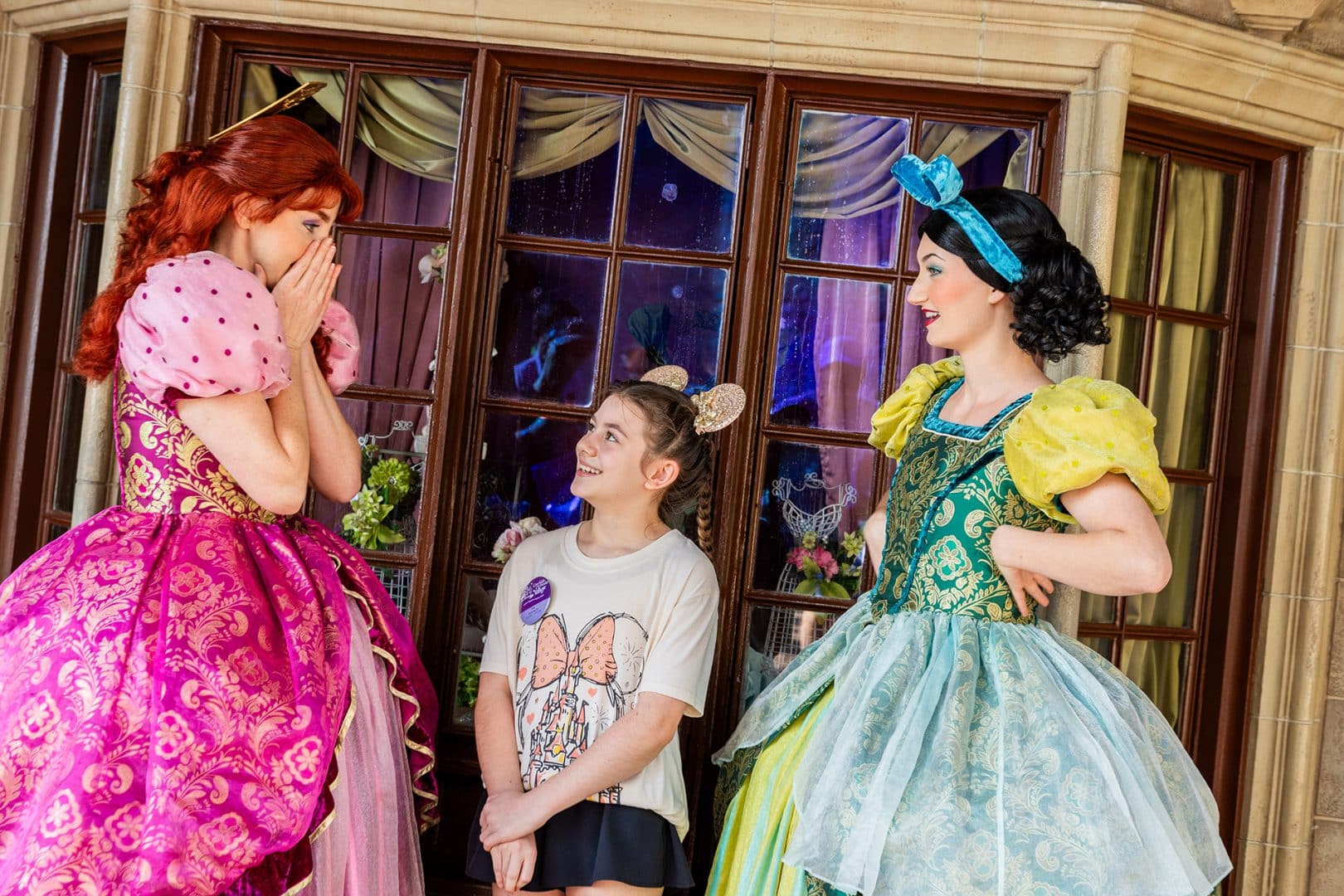 Rita with Cinderella's stepsisters, Walt Disney World