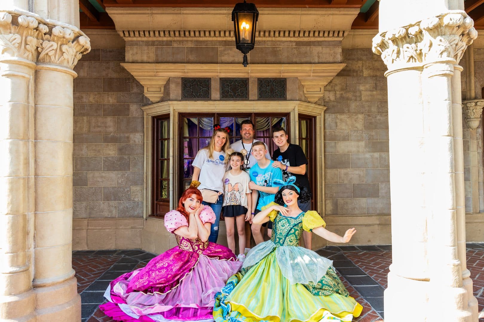 Rita with Cinderella's stepsisters, Walt Disney World