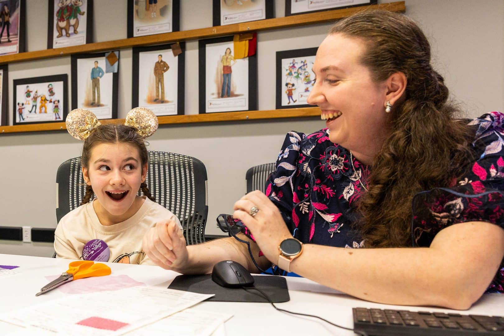 Rita with Disney Live Entertainment costume designer