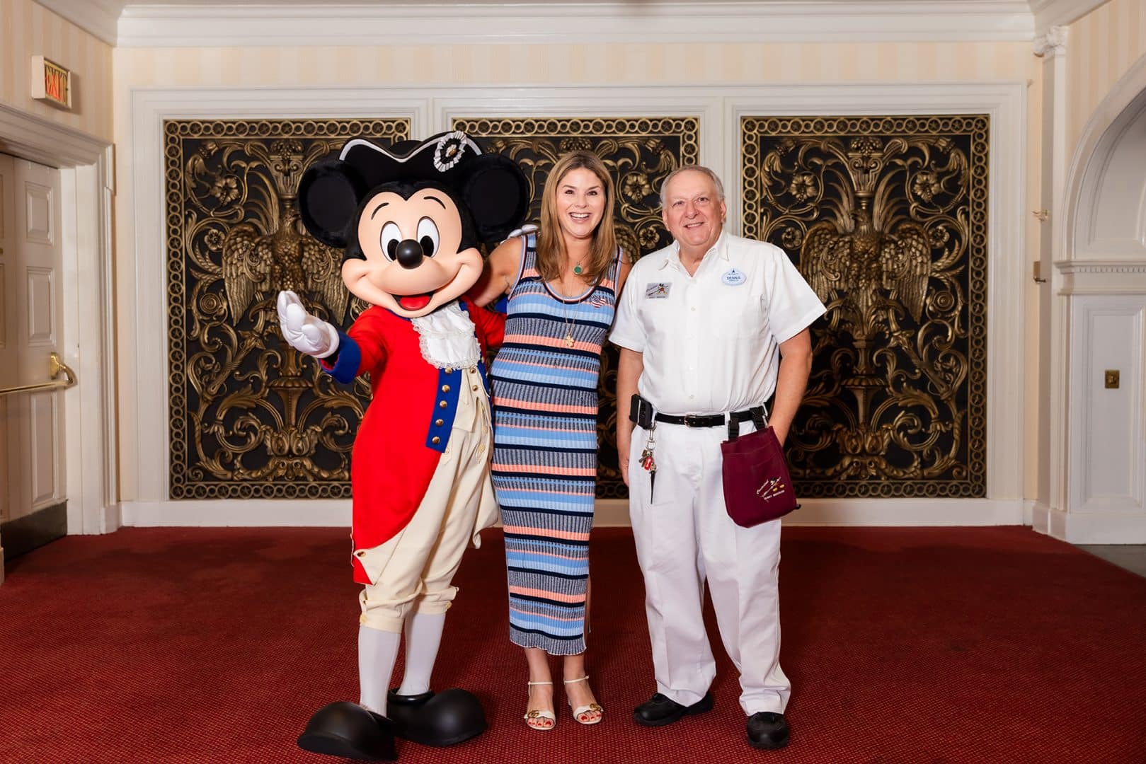 Jenna Bush Hager visits EPCOT Portraits of Courage