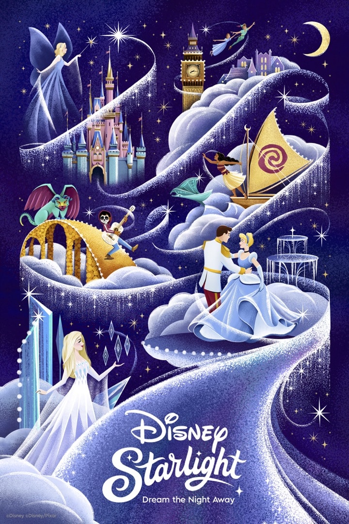 2025 wdw disney starlight parade poster 1