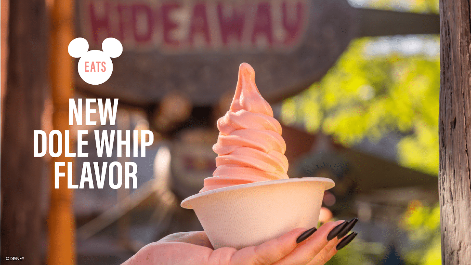 Try the New Dole Whip Peach Flavor Now at Disneyland Park