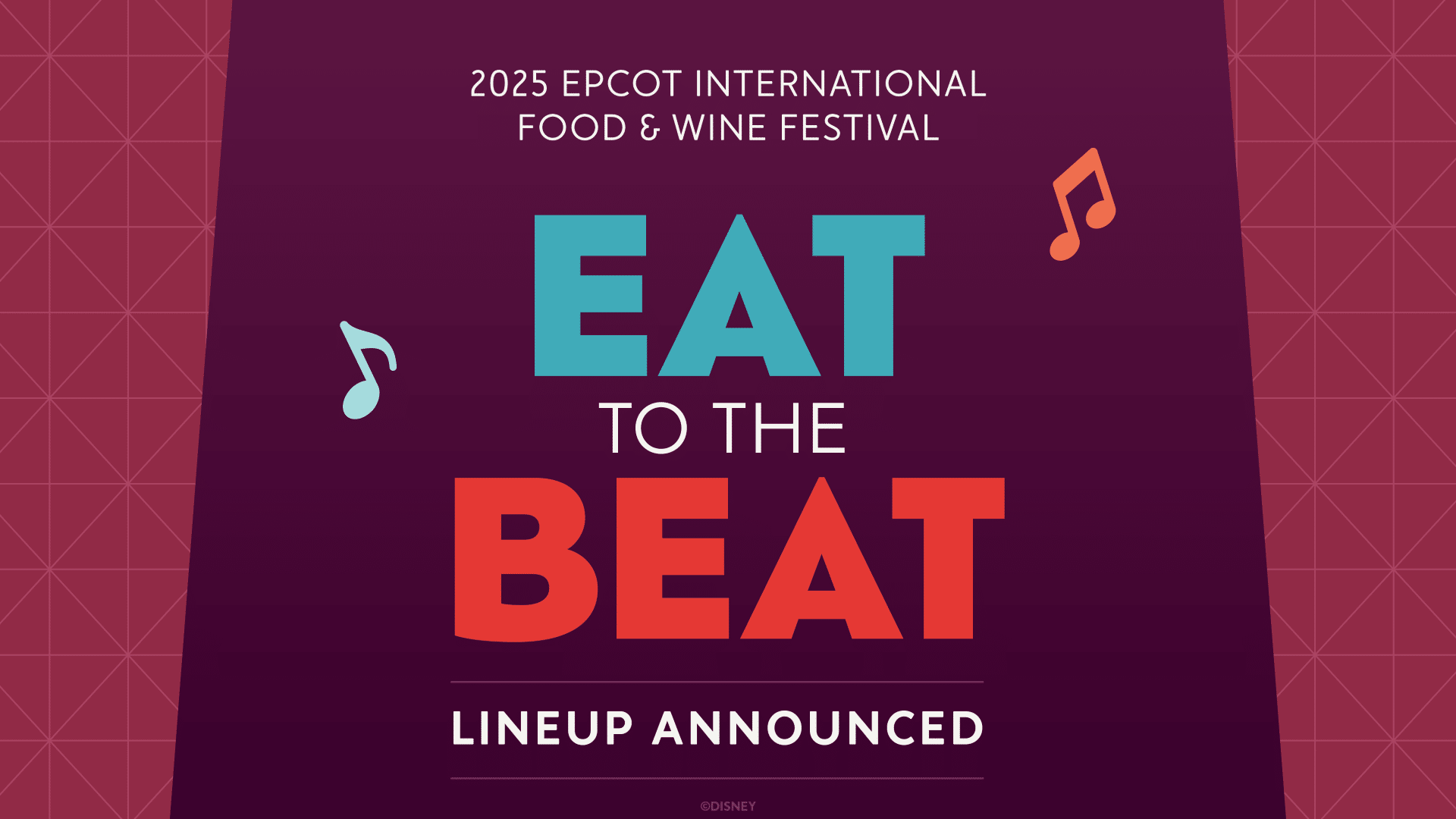 2025WDWEattotheBeatHeader | The Main Street Mouse 2025 wdw eat to the beat header