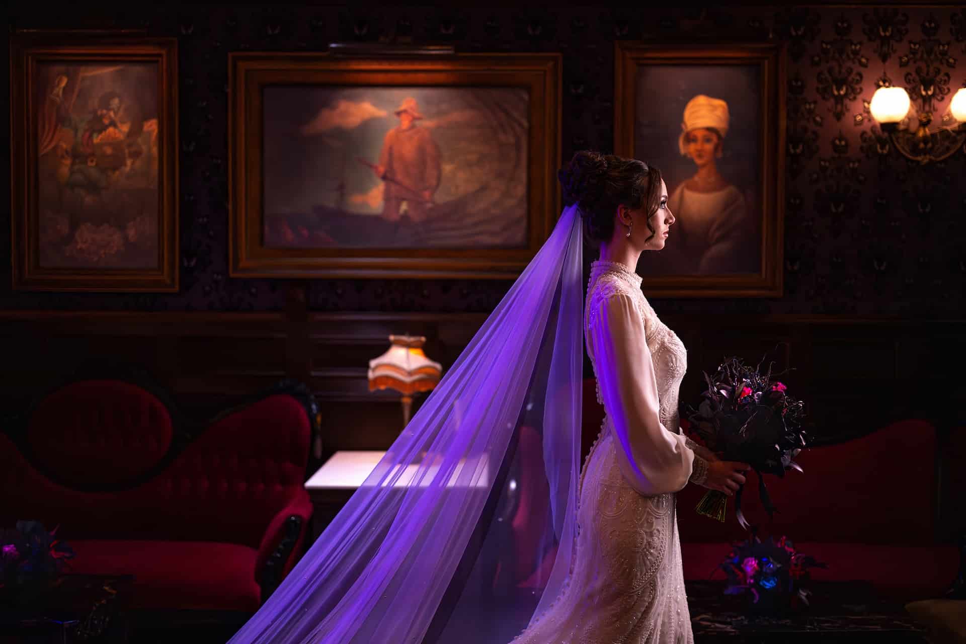 Say i Do in the Haunted Mansion Parlor a Ghostly Romantic Venue