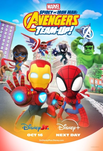 Marvels Spidey and Iron Man Avengers TeamUpTheme Song and Key Art Officially Revealed | The Main Street Mouse Marvels Spidey and Iron Man Avengers Team uptheme Song and Key Art Officially Revealed