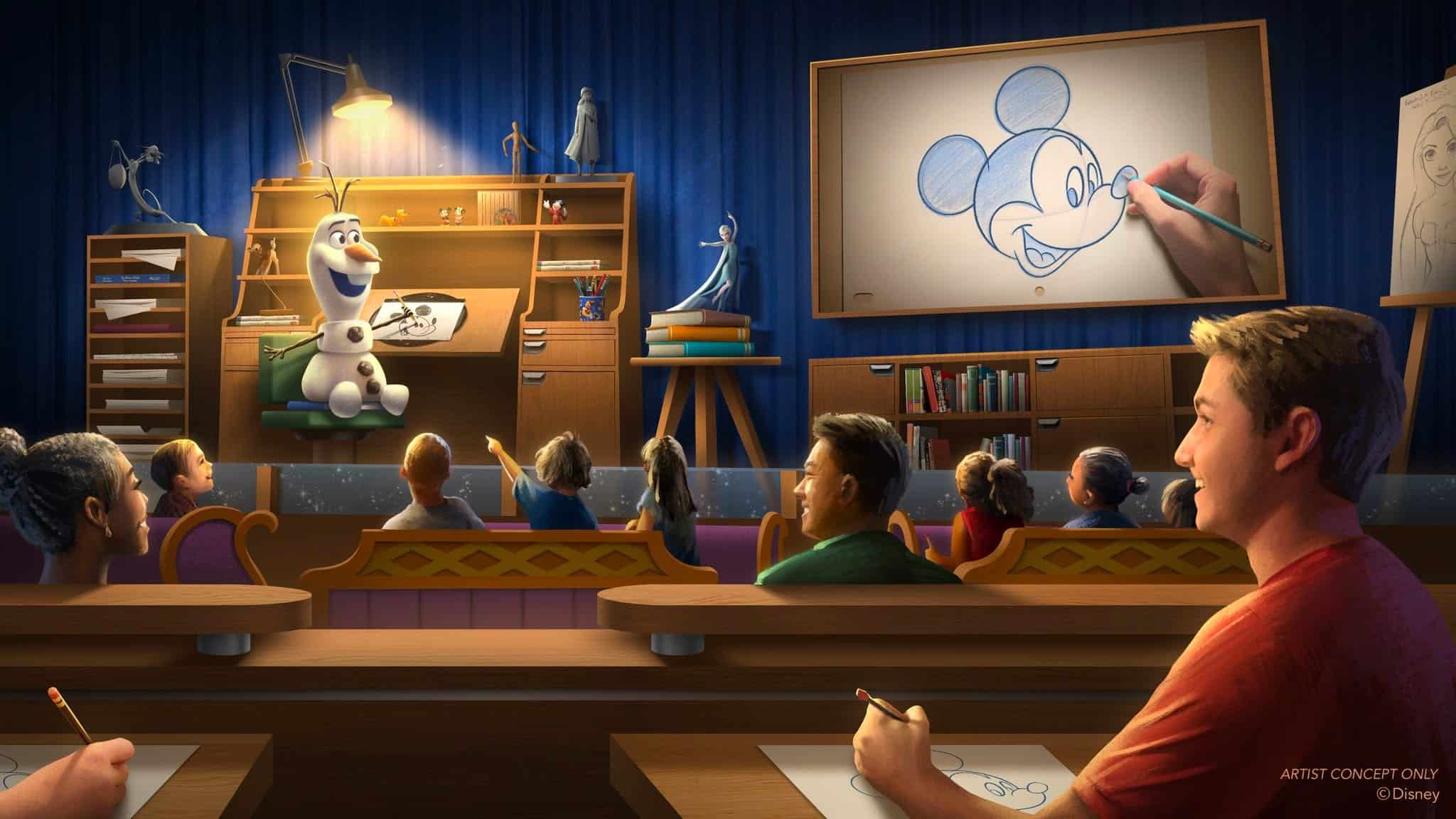 Olaf Animation Hollywood Studios