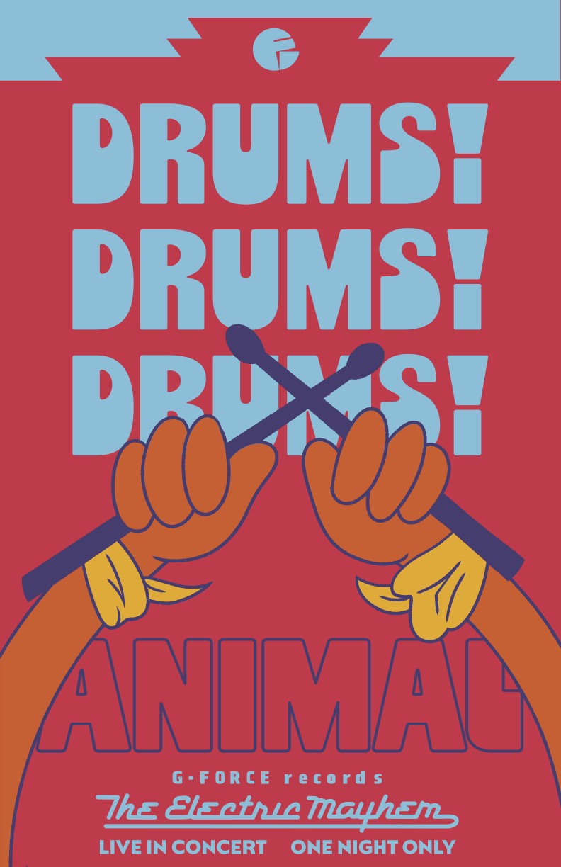 ExteriorQueueTBDSizeFORK0C10ConcertWheatpasteAnimalB | The Main Street Mouse Exterior Queue TBD Size FORK0C10 Concert Wheatpaste Animal B