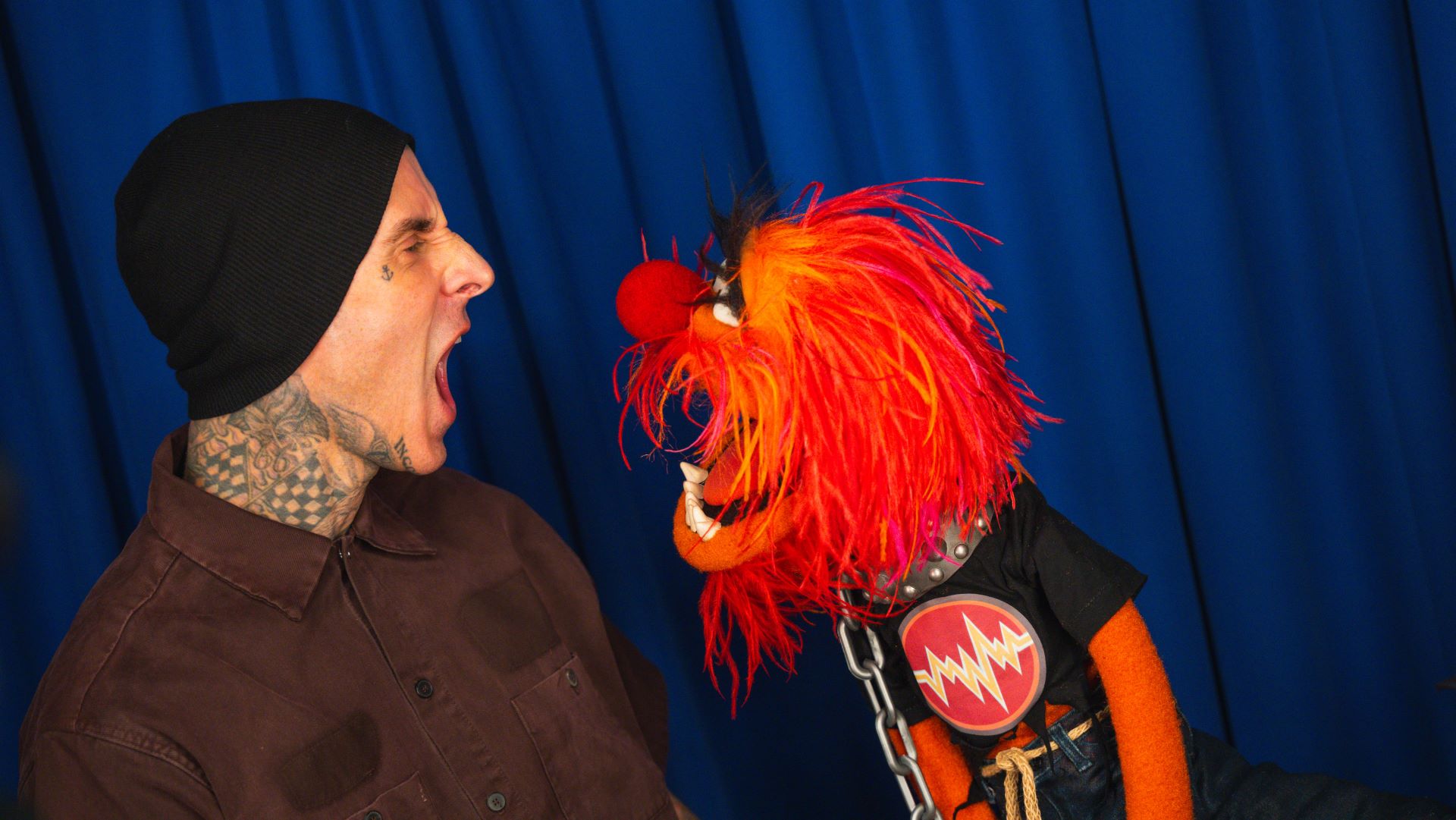 TravisBarkerwithAnimalandTheMuppets | The Main Street Mouse Travis Barker with Animal and The Muppets