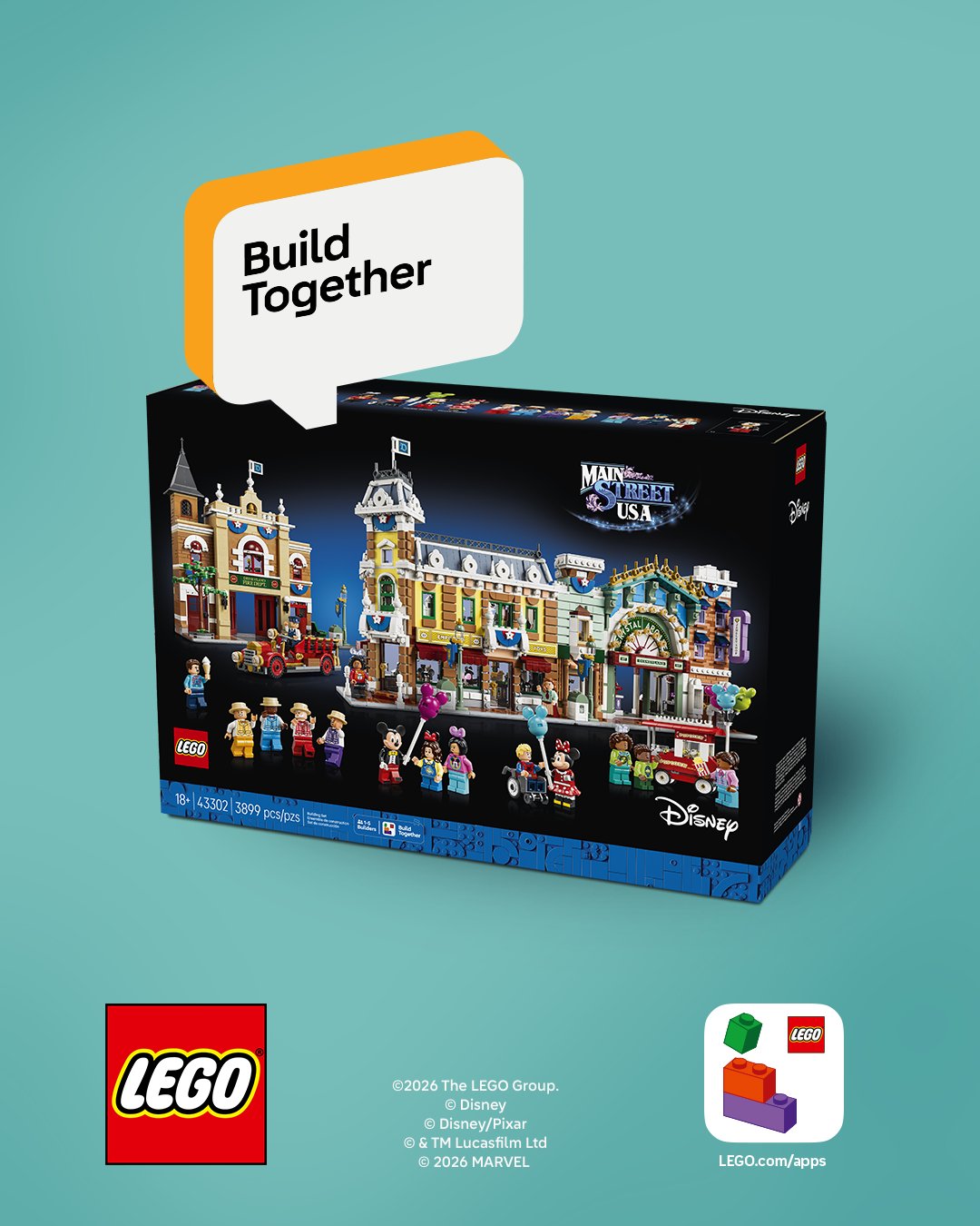 Main Stret USA LEGO Disneyland 10 | The Main Street Mouse Main Stret Usa Lego Disneyland 10