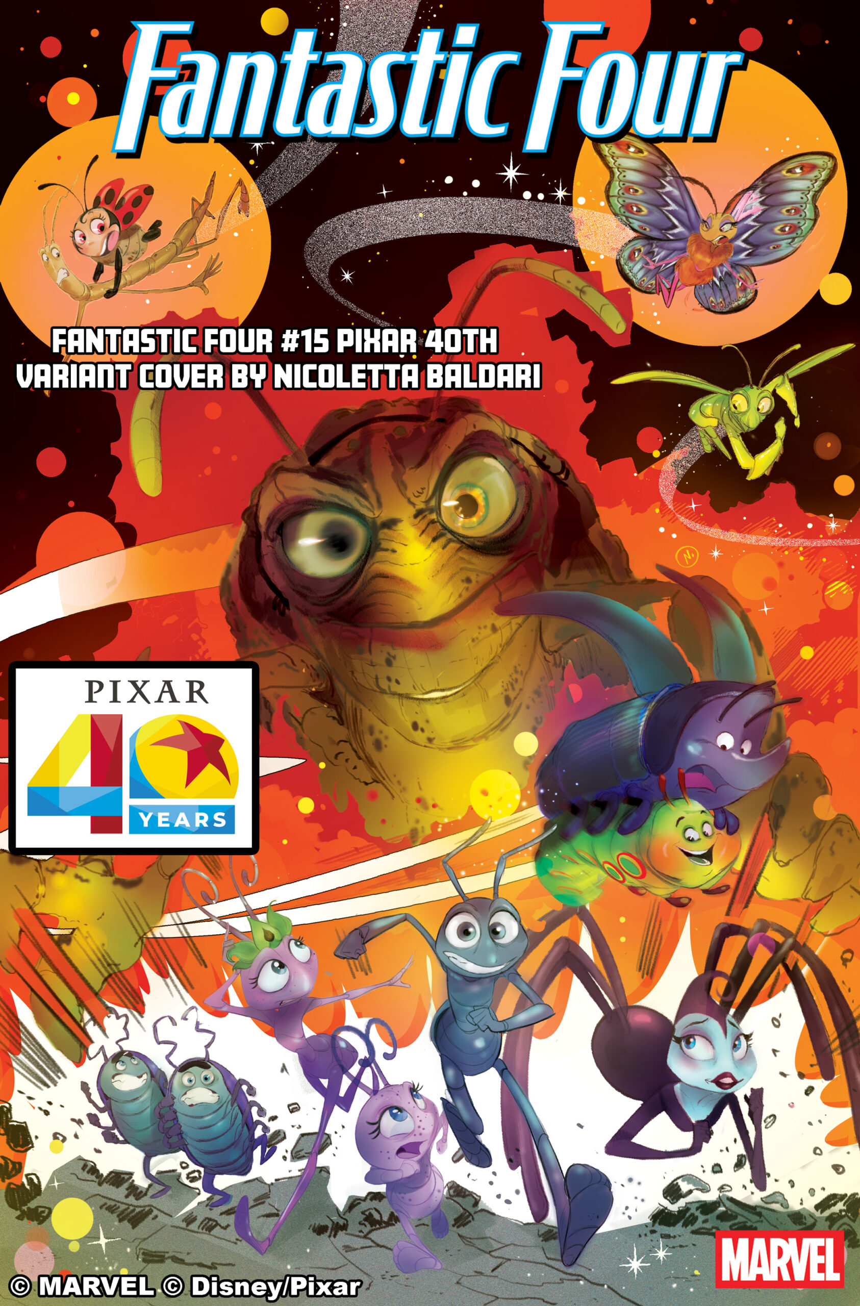 FANTASTIC FOUR 15 an homage of Fantastic Four 1961 49 featuring characters from A Bugs Life | The Main Street Mouse Fantastic Four 15 an Homage of Fantastic Four 1961 49 Featuring Characters from a Bugs Life