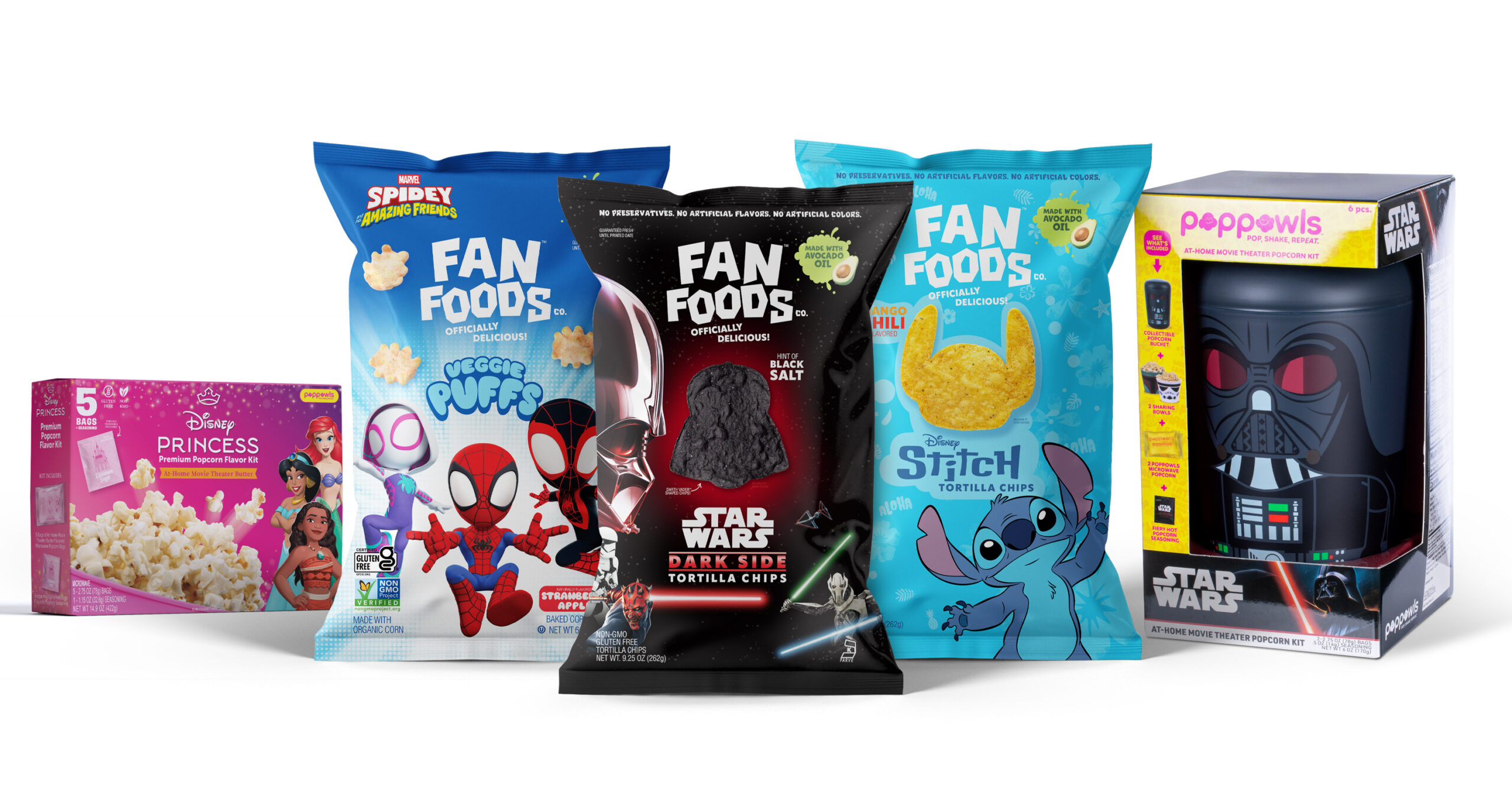 Fan Foods and Poppowls Launch Disney Marvel Star Wars Snacks at Walmart and Target