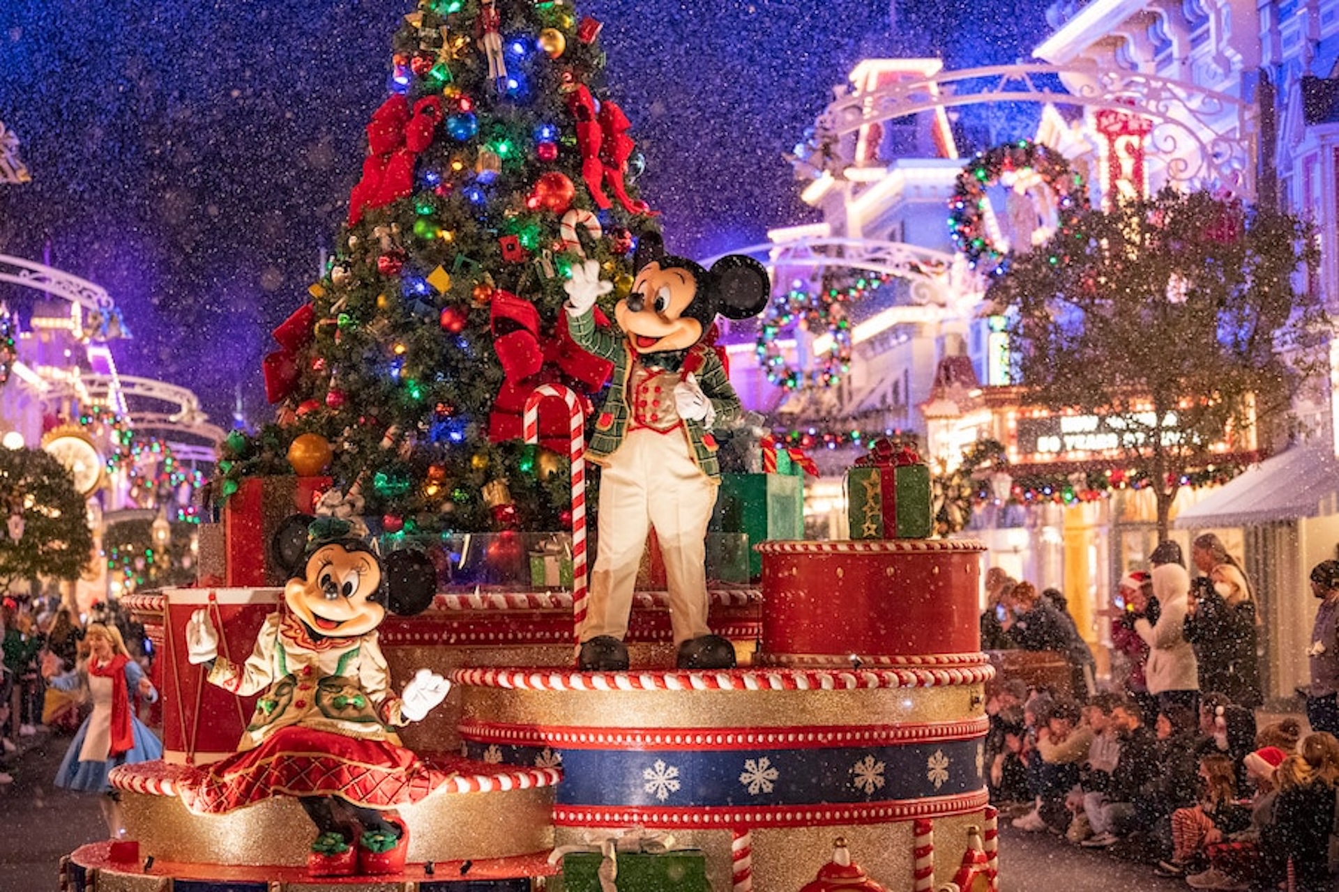 2025WDWMVMCPParade | The Main Street Mouse Mickeys Once Upon a Christmastime Parade at Magic Kingdom