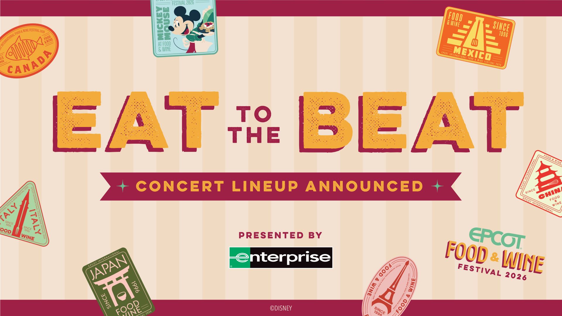 Disney Just Revealed the Full 2026 EPCOT Eat to the Beat Concert Lineup and Three Brand New Headliners Are Joining the Party | The Main Street Mouse Disney Just Revealed the Full 2026 Epcot Eat to the Beat Concert Lineup and Three Brand New Headliners Are Joining the Party