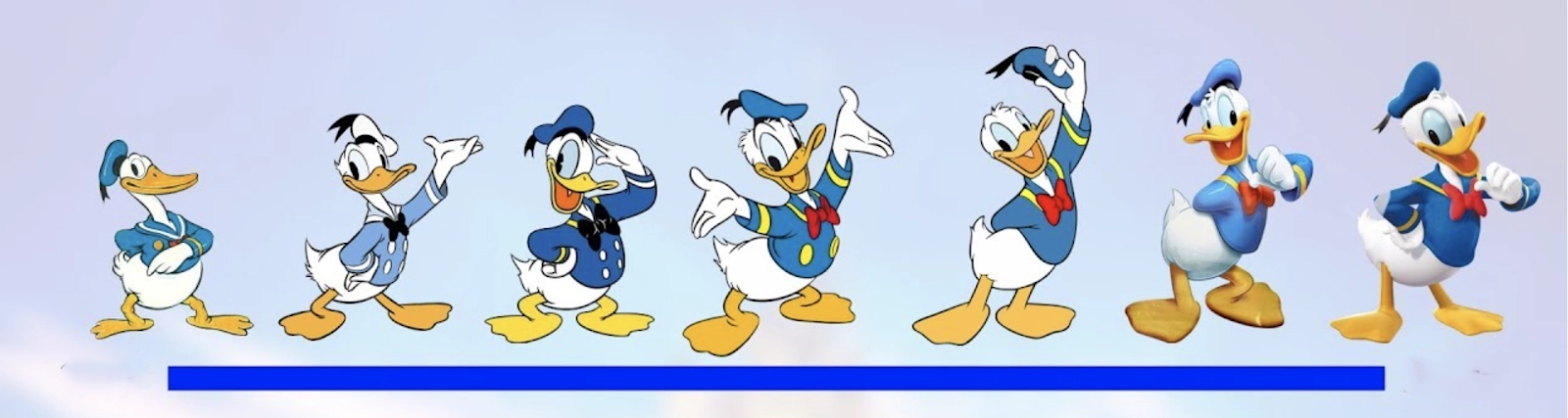 Evolution of Donald Duck | The Main Street Mouse Evolution of Donald Duck