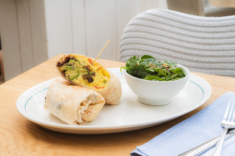Green Chile Breakfast Burrito at Summer House on the Lake | The Main Street Mouse Green Chile Breakfast Burrito at Summer House on the Lake