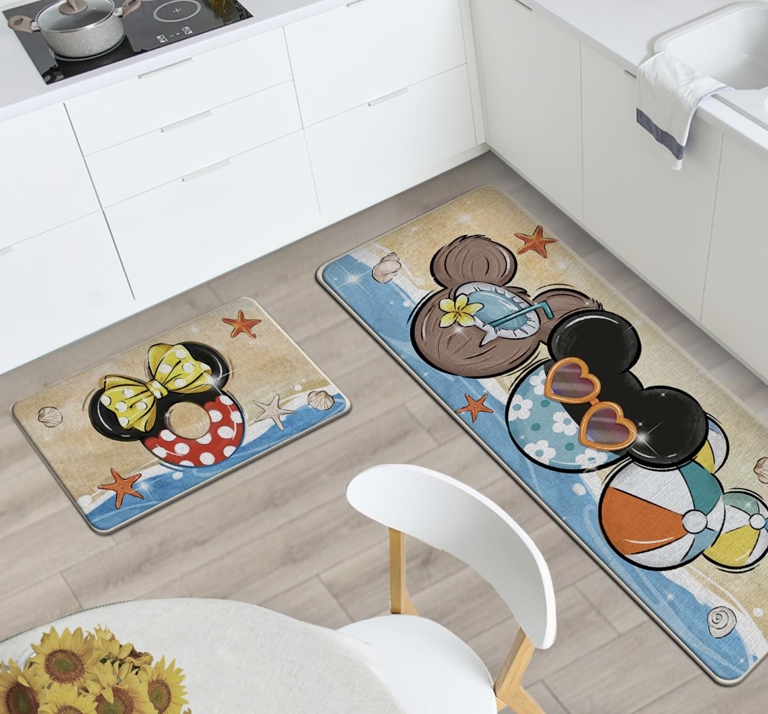 Mickey Beach rug set | The Main Street Mouse Mickey Beach Rug Set