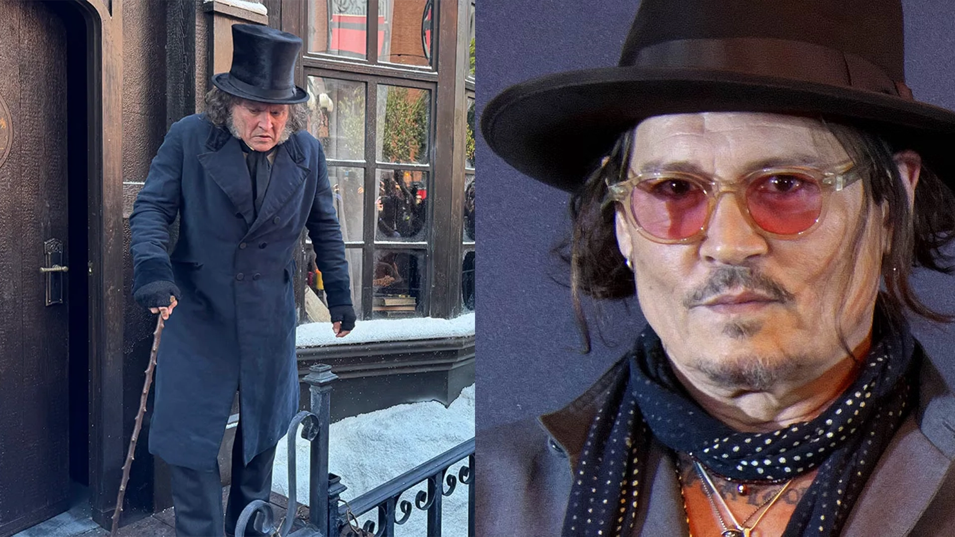 Johnny Depp Surprises Comic con Crowd As Scrooge for Ebenezer a Christmas Carol
