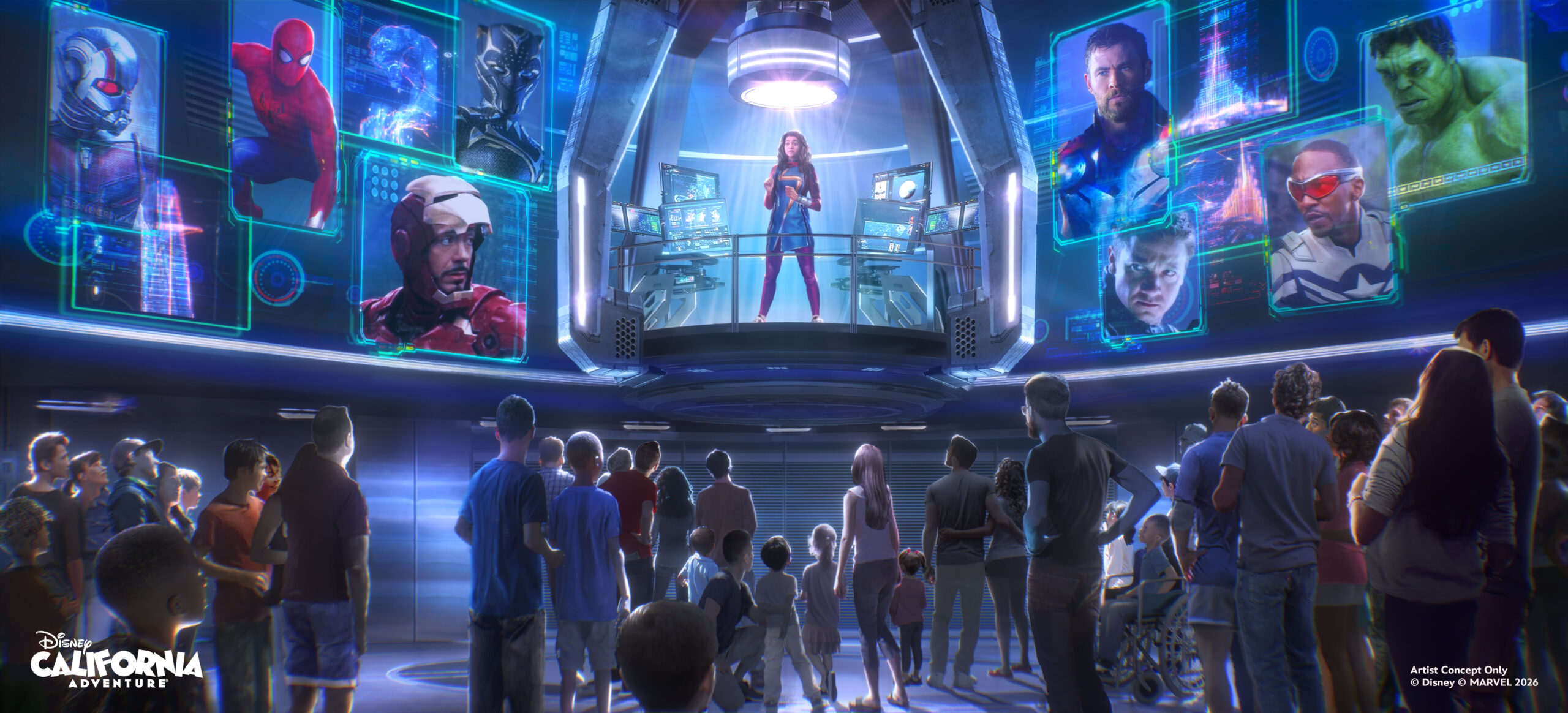 Avengers Infinity Defense at Disney California Adventure Park pre mission Briefing