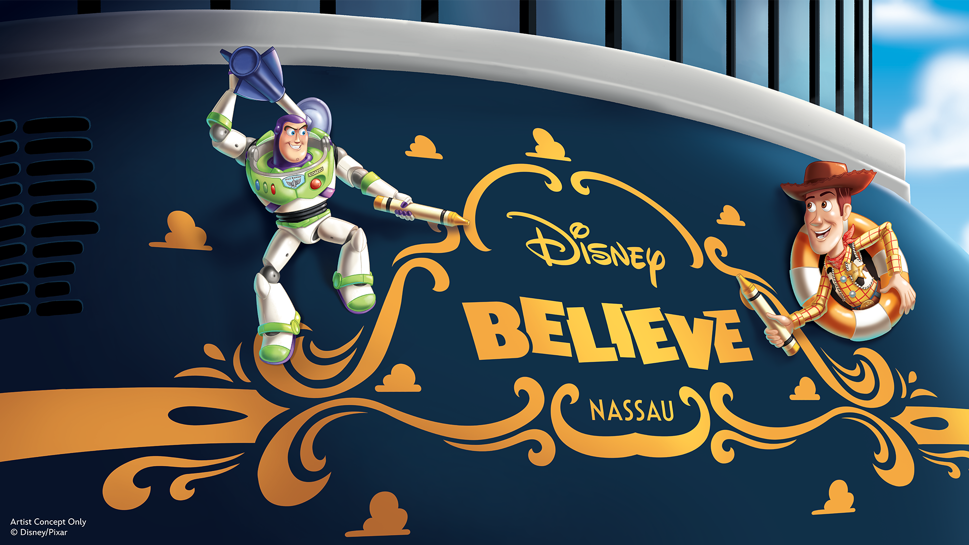 First Look at the Disney Believe New Disney Cruise Ship Sailing in Late 2027