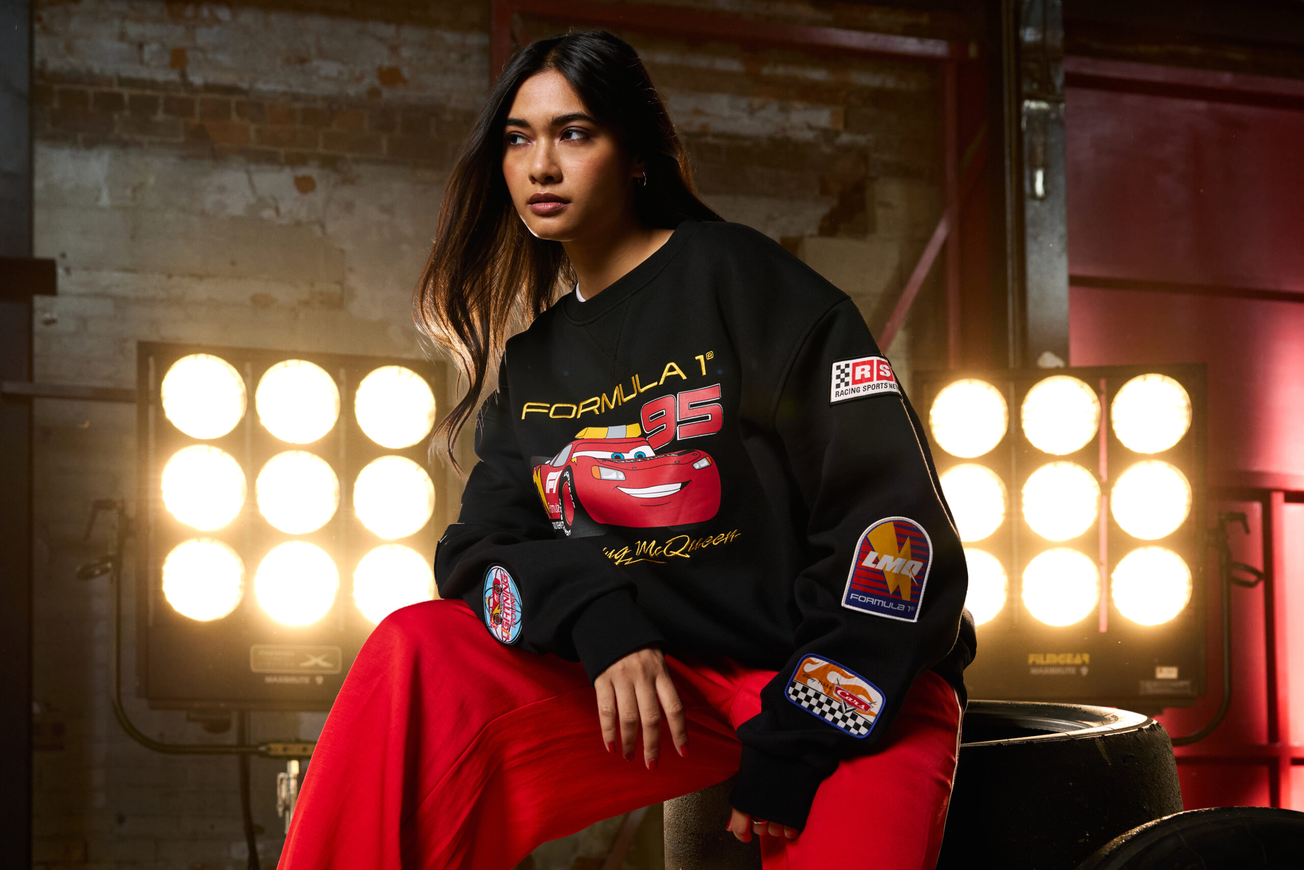 Disney and Pixar s Cars with Formula 1® Lightning McQueen Pullover Sweatshirt for Adults | The Main Street Mouse Disney and Pixar S Cars with Formula 1® Lightning Mcqueen Pullover Sweatshirt for Adults