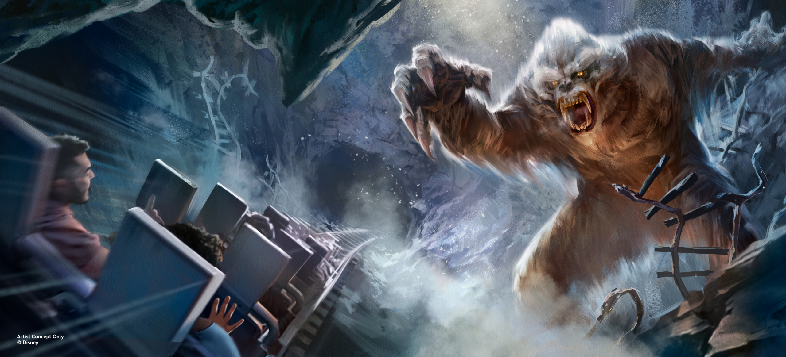 Expedition Everest Legend of the Forbidden Mountain at Disney S Animal Kingdom Yeti Concept Art