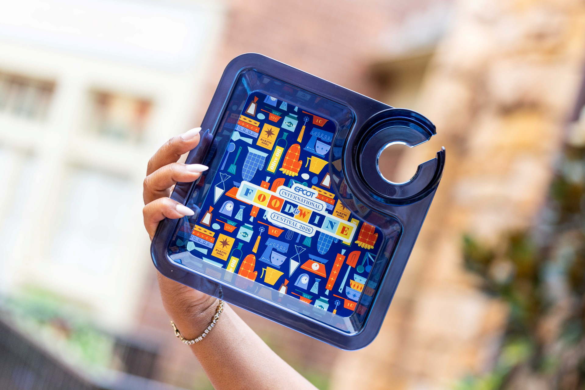 FoodandWineFestivalMerchPlate | The Main Street Mouse Food and wine festival merch plate