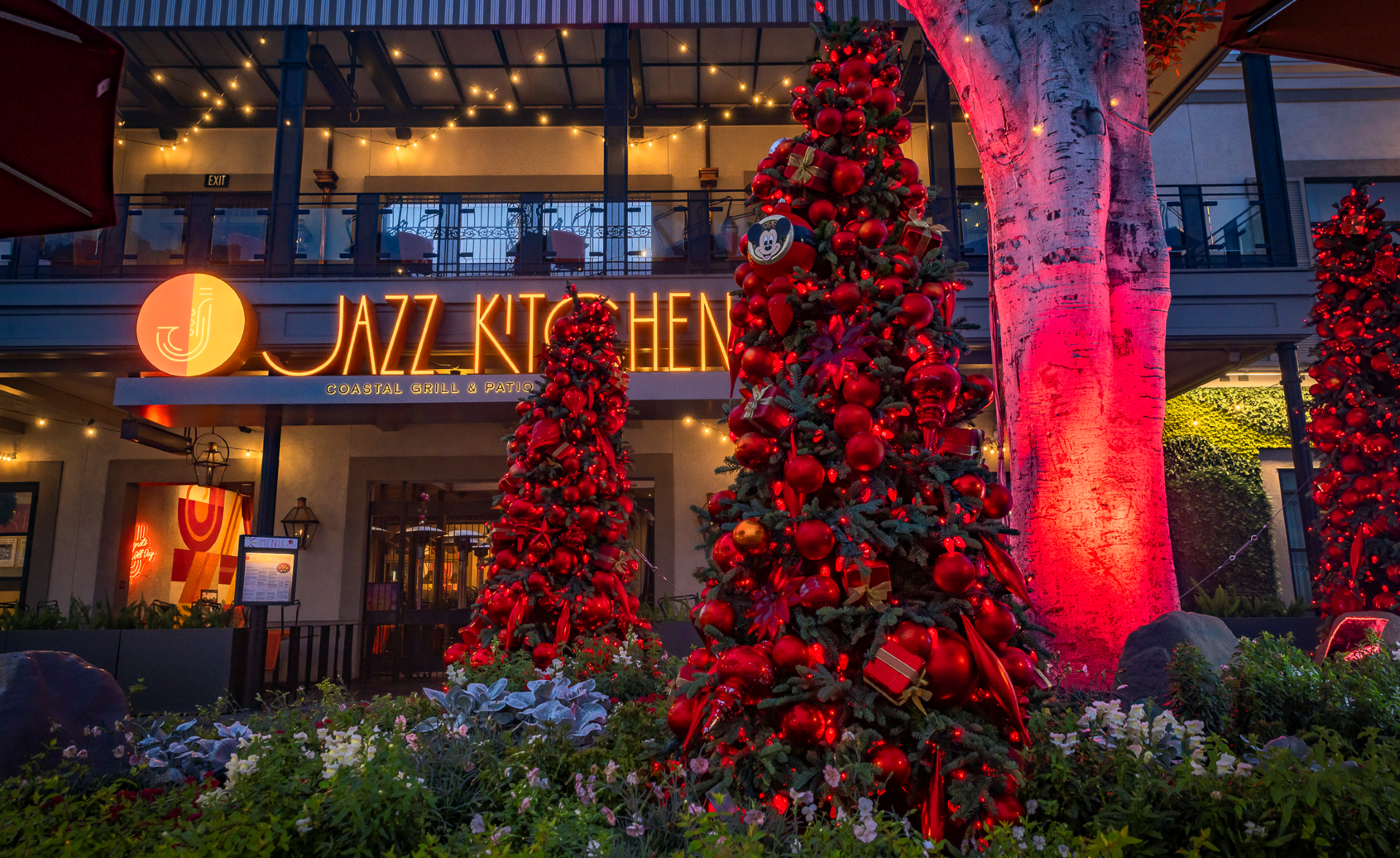 HolidayChristmasTreesDowntownDisney | The Main Street Mouse Holiday christmas trees downtown disney