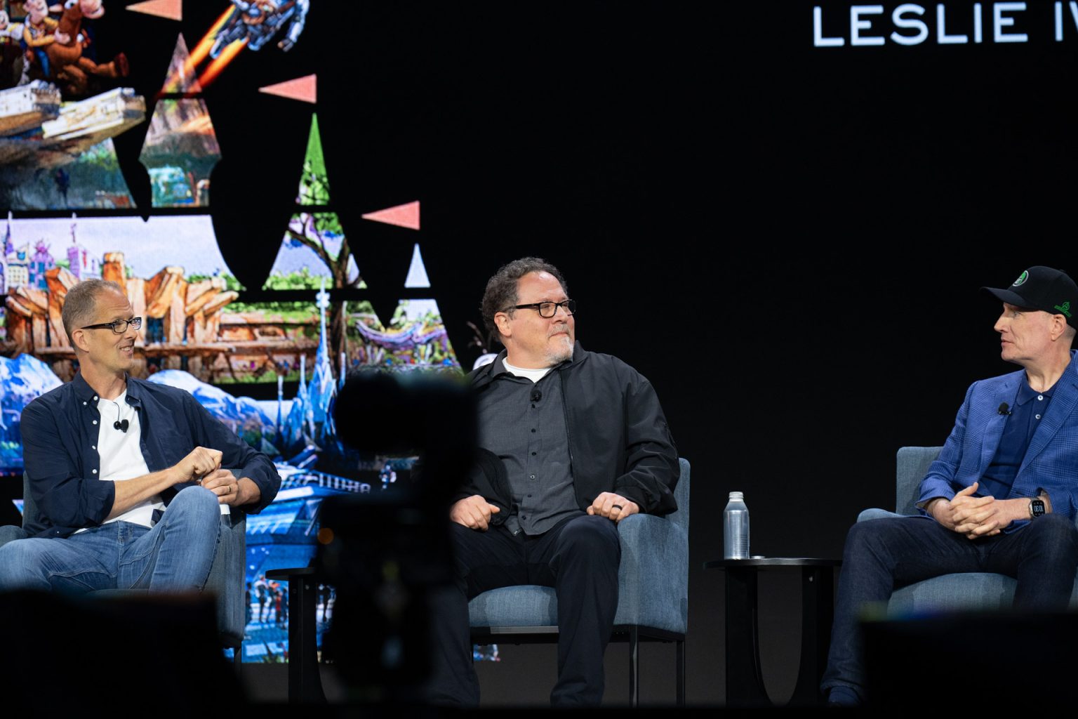 Pete Doctor Jon Favreau and Kevin Feige D23 Disney Worldbuilders Panel